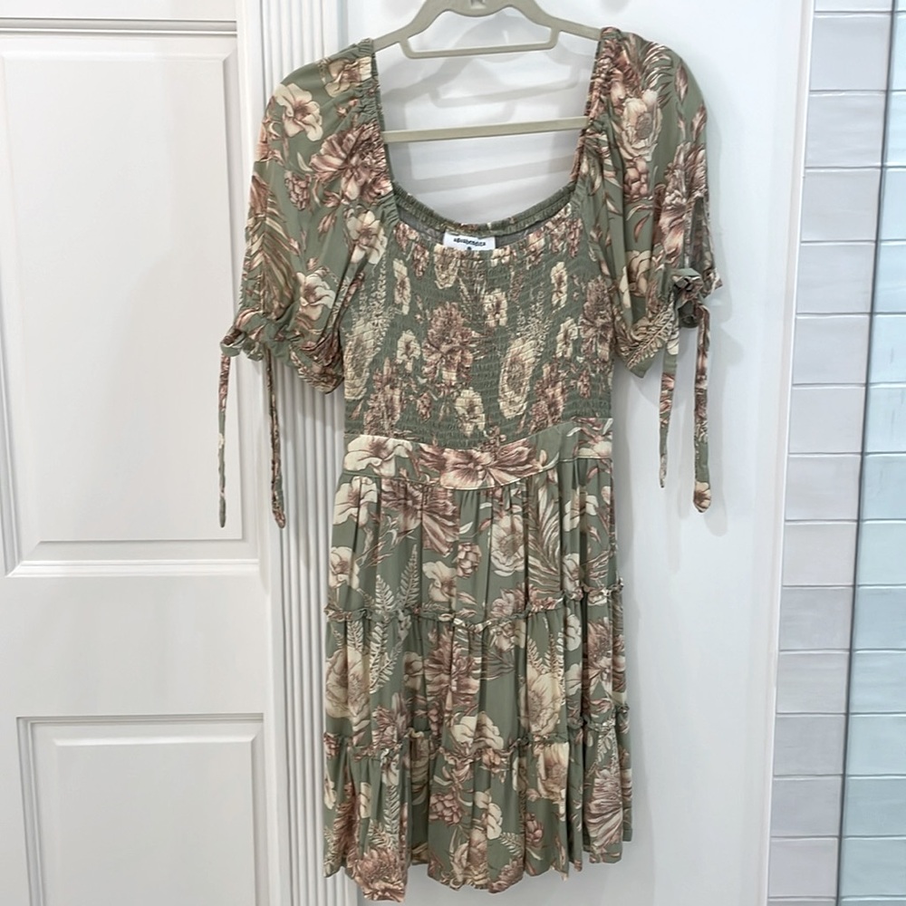 Aguabendita x Target Floral Smocked Mini Dress - Size S